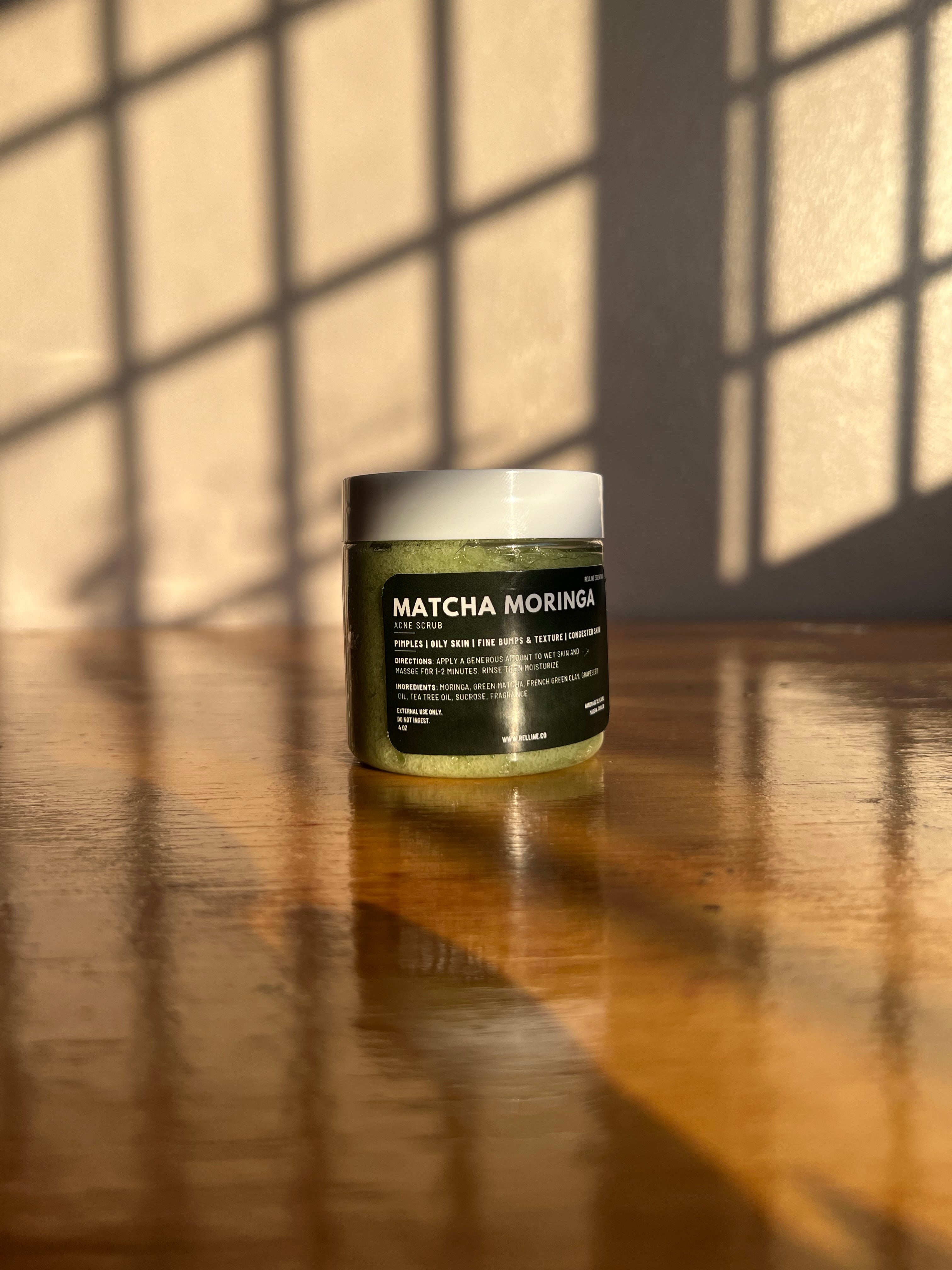 Matcha Moringa Acne Scrub